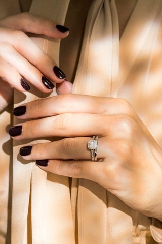 Anello Mon vœu le plus cher - Oro bianco e diamanti