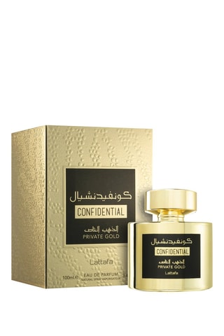 Confidential Private Gold Lattafa - Eau de Parfum 100 ml - Fruitig en Bloemig