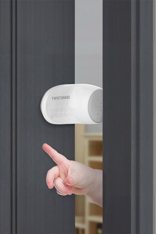 Butée de porte - Blanc et gris clair - 8,5 x 5 x 5 cm