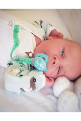 2 sucettes sans BPA, BPS et BPF en silicone - De 0 à 6 mois