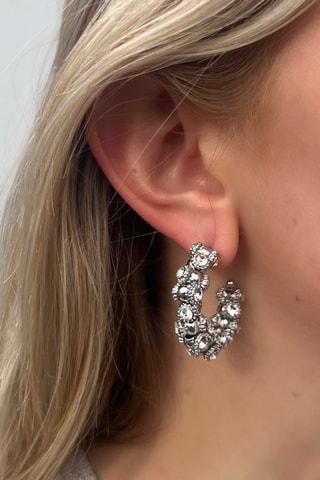 Créoles - Plaqué or blanc