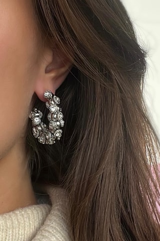 Créoles - Plaqué or blanc