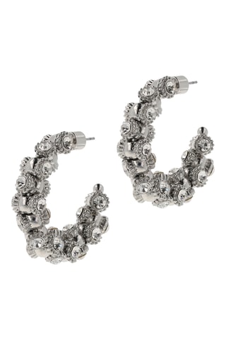 Créoles - Plaqué or blanc