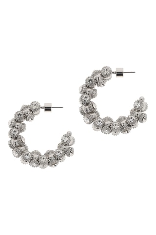 Créoles - Plaqué or blanc