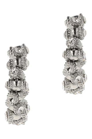 Créoles - Plaqué or blanc