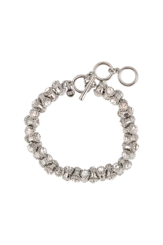 Bracelet - Plaqué or blanc