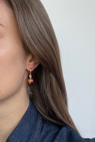 Boucles d’oreilles - Doré et rose