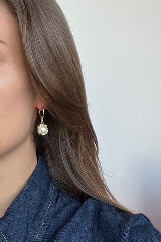 Créoles - Doré et blanc