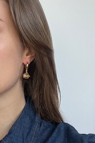 Créoles - Doré et blanc