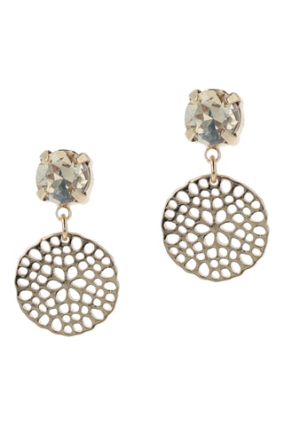 Oorbellen - Goudkleurig en Wit