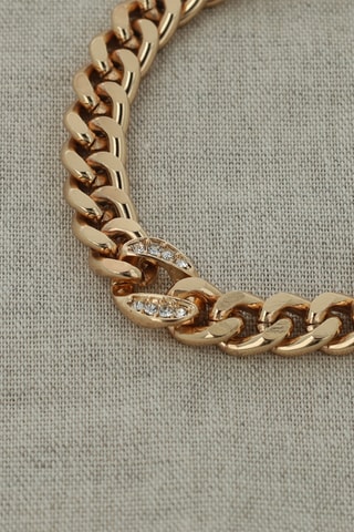 Gourmette - Doré et blanc