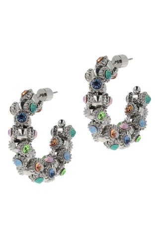 Créoles - Plaqué or blanc