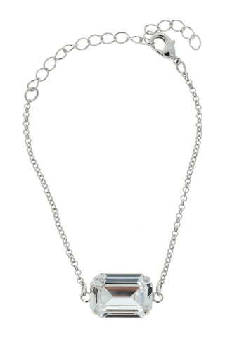 Bracelet - Plaqué or blanc