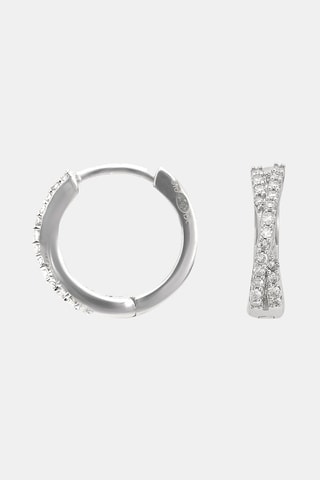 Créoles Leif - Or blanc et diamants