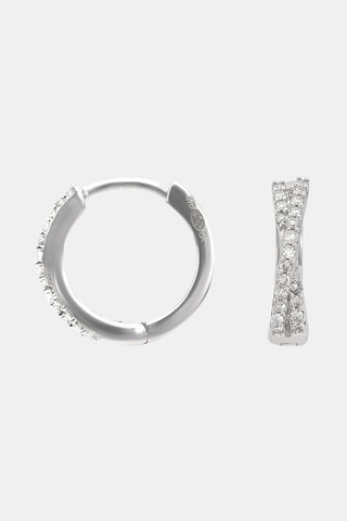 Créoles Leif - Or blanc et diamants