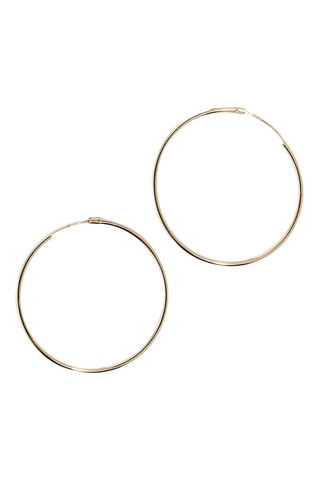 Créoles lisses - Or jaune