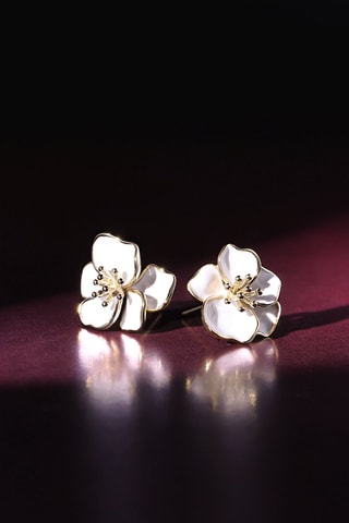 Puces Orchidée - Or jaune