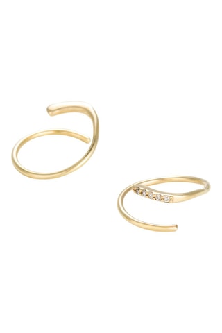 Boucles d’oreilles Joli tourbillon diamant - Or jaune et diamants