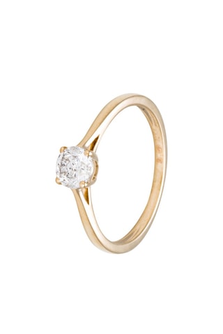 Solitaire Impérial - Or jaune et diamant