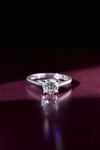 Solitaire Impérial - Or blanc et diamant