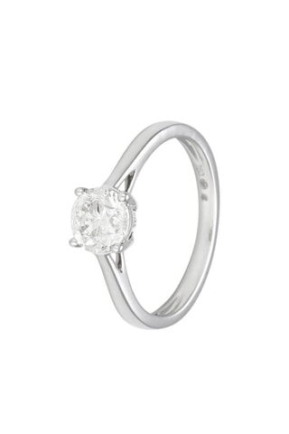 Solitaire Impérial - Or blanc et diamant