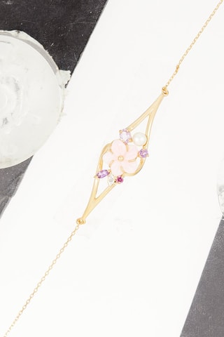 Bracelet Sunshine - Or blanc et diamants