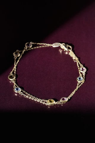 Bracelet multirangs Colormix - Or jaune