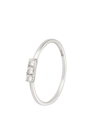 Bague - Or blanc et diamants