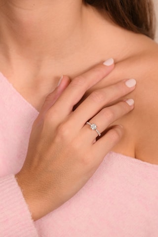 Solitaire Royal - Or blanc et diamants