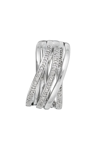 Bague Méli-mélo Scintillant - Or blanc et diamants