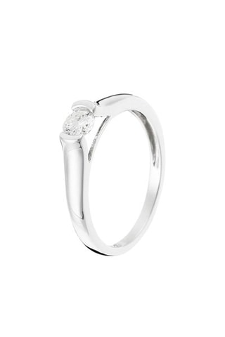 Solitaire Divin - Or blanc et diamant