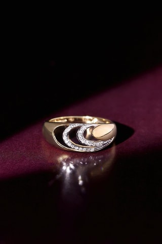 Bague Dune - Or jaune et diamants