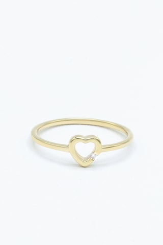 Solitaire Castille Amoureux - Or jaune et diamant