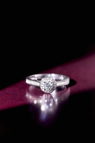 Bague Brillant Somptueux - Or blanc et diamants