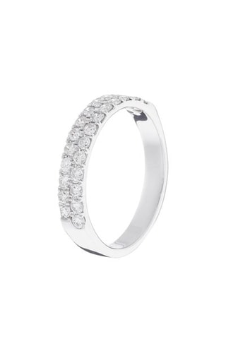 Bague Alliance Pureté - Or blanc et diamants