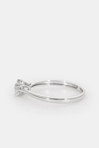 Solitaire Amoureuse - Or blanc et diamants