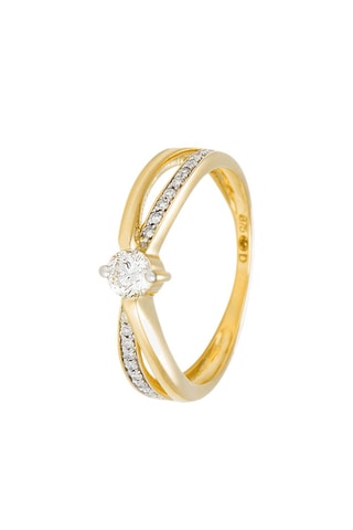 Bague Joli Solitaire - Or jaune et diamants