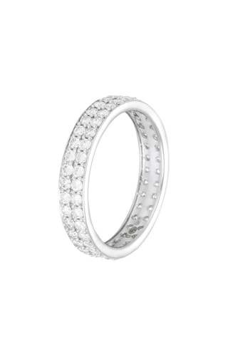 Bague Double Tour Complet - Or blanc et diamants
