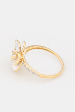 Bague Orchidée - Or jaune et diamants