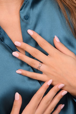 Bague Liée - Or blanc et diamants