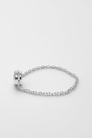 Bague chaîne Mon unique - Or blanc et diamant