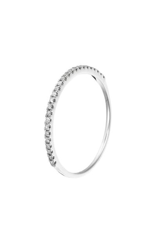 Bague Belle Alliance - Or blanc et diamants