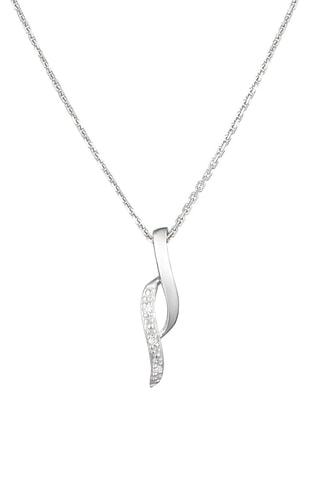 Pendentif Life - Or blanc et diamants