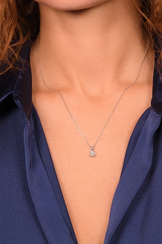 Pendentif Impérial - Or blanc et diamant