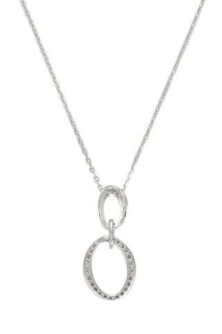 Pendentif Loretta - Or blanc et diamants