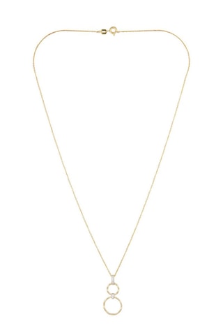 Pendentif Gold circles - Or Jaune et diamants