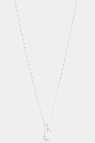 Pendentif Bourgeon - Or blanc, diamants et améthyste