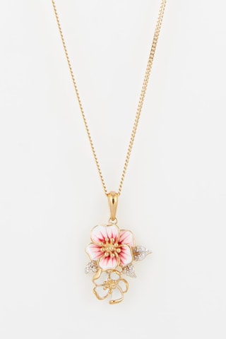 Pendentif Oyako Or jaune et diamants