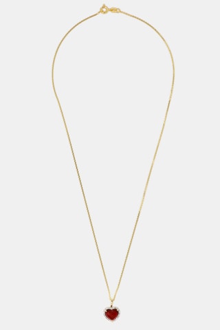 Pendentif Enoha - Or jaune, diamants et grenat