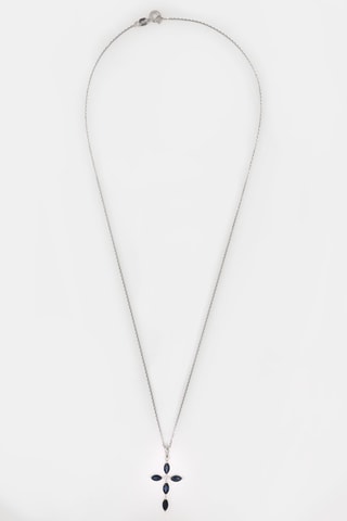 Pendentif Antonelle - Or blanc, saphirs et diamant